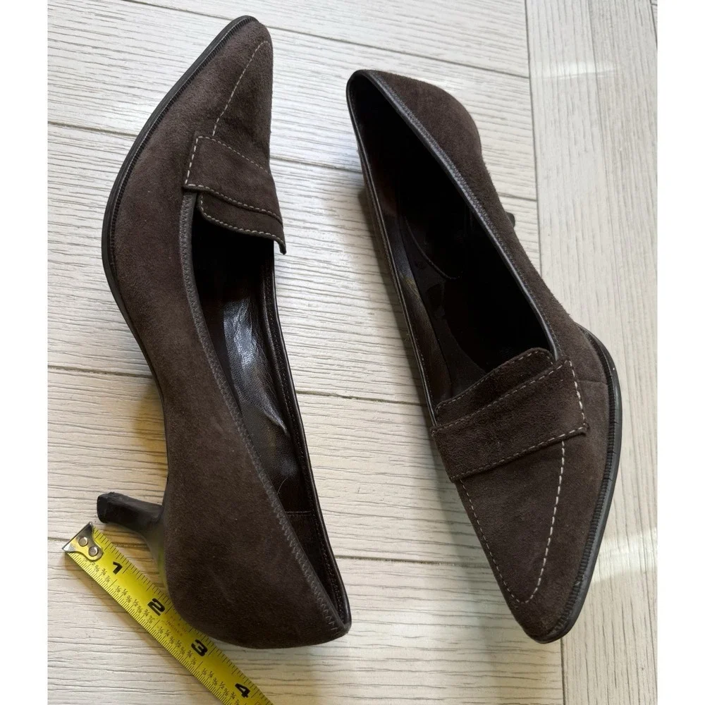 Ann Taylor Loft Brown Suede 2